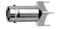 BNC-Buchse f. gedr. Schaltgn. 75 Ohm löt 26,5 mm...