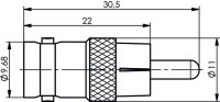Adapter BNC-CINCH (F-M) (Telegärtner J01008B0838)