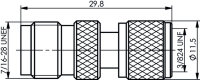 Adapter TNC - MINI-UHF (F-M) 210 (Telegärtner J01019F0018)
