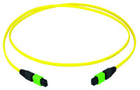 MPO APC green female patch cord 10m type A, round cable...
