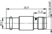 Adapter BNC-TNC (F-F) (Telegärtner J01008A0012)