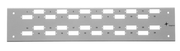 Frontplatte 2HE BASIS V F. 48XSC-DUPL.-KUPPL. (Telegärtner H02025A0452)