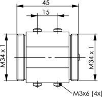 TOC Kupplung IP68 MPO Kupplung SM/MM (Telegärtner J68071A0007)