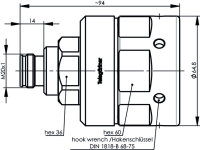 4.3-10 Kabelbuchse SIMFix PRO 50 Ohm G26 (1 5/8")...