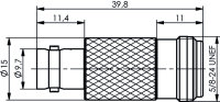 Adapter BNC-N (F-F) 607 (Telegärtner J01008A0088)