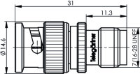 Adapter BNC-TNC (M-F) 305 (Telegärtner J01008B0010)