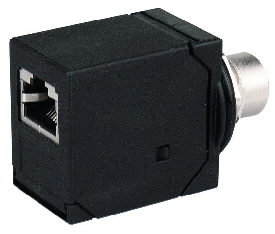 STX M12x1-RJ45 KU X-kod. Cat.6A CO-8X-180-45-180-C6A000 (Telegärtner J80029A0200)