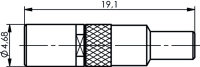 SSMB-Kabelbuchse Cr Au RG-174/U, RG-188A/U, RG-316/U...