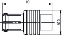 MCX-Kabelstecker löt G11 (RG-405/U) 707 (Telegärtner J01270A0141)