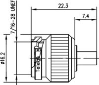 TNC-Kabelstecker 50 Ohm RG-402/U, BELDEN 1673A...