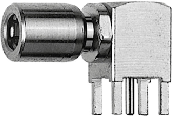 SMB-Winkelanbaubuchse Au 50 Ohm für gedruckte Schaltungen (Telegärtner J01161A0861)