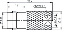 Adapter BNC-FME (F-M) L.C. 112 (Telegärtner...