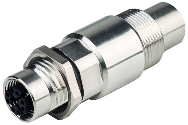 STX M12x1-M12x1 KU X-kod. Cat.6A CO-8X-180-8X-180-C6A000 (Telegärtner J80029A0100)