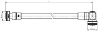 4.3-10 Jumper Kabel 1/2" IP68 L=2,0 m,...