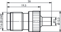 TNC auf MCX Bu-Bu (Telegärtner J01019A0024)