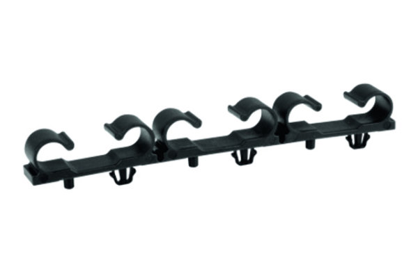 Kabelführungsset für 24 Kabel schwarz (Set aus 4 Clips) (Telegärtner H01011A0048)