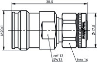 Adapter 4.3-10 auf 2.2-5 (f-m) Push-Pull...