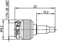 TNC-Kabelstecker Cr/Cr 50 Ohm RG-174/U; RG-188A/U;...