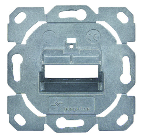 Modul-Aufnahme 1-/2-fach UP/0 für BR 45° Auslass, f. Schalterprogramme (Telegärtner H02010B0085)