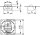 Modul-Aufnahme 1-/2-fach UP/0 für BR 45° Auslass, f. Schalterprogramme (Telegärtner H02010B0085)