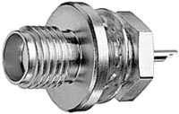 SMA-Einbaubuchse Au 50 Ohm Einbau von vorne, mit...