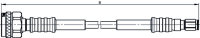 TestLine 5 LL N-SMA, 18 GHz HF-Prüfkabel  L= 1m...