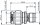 TNC-Kupplung / Port Saver, 50 Ohm (m-f) (Telegärtner J01014A0010)