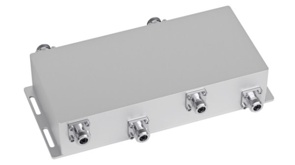 N 4x4 Hybrid-Koppler (f), 6 dB 698-2700 MHz, =-161 dBc (Telegärtner J01029A0024)