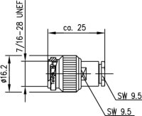 TNC-Kabelstecker 50 Ohm löt G1 (RG-58C/U)...