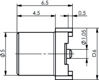 MCX-Buchse für LTP IN SMT Au (Telegärtner J01271A0031)