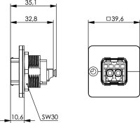 STX V14 Zentralverschr.-Flanschset LC-D Kupplung MM M...