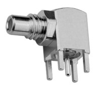 SMC-Winkelanbaustecker Au 50 Ohm für gedruckte...