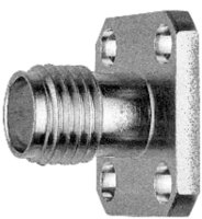 SMA-Einbaubuchse m. Flansch 50 Ohm, mit Streifenleiter...