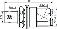 Adapter BNC-UHF  (F-F) (Telegärtner J01008A0024)