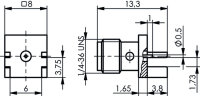 SMA End Launch Buchse 27 GHz (Telegärtner J01151A1401)