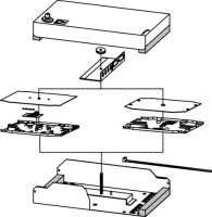 LWL-Kompakt-Spleißbox 265x150x55 mm, RAL 7035 (Telegärtner H02050A0013)