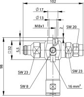 N-Überspannungsableiter (m-f) 380-512 MHz; 50 Ohm...