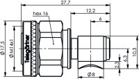 2.2-5 Kabelwinkelstecker Push-Pull, 50 Ohm G9 (UT-250),...