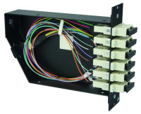FanOut-Modul with 6xSC APC D SM green type A, 1xMPO APC...