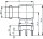 BNC-Winkelbuchse für LTP 50 Ohm, A=30mm  106 (Telegärtner J01001A0064)