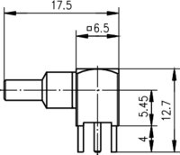 Kabelwinkelanschluss für LTP, Cr, 4-pin G8 (RD-316),...