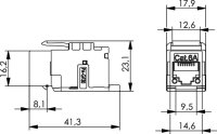 UMJ-Modul K Class EA 500 T568B alpinweiß, 2er Pack...