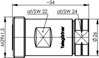 7-16 Kabelbuchse SIMFIX G23 (1/2" FLEX)...