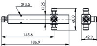 N 3-Way Power Splitter (f) 340-2700 MHz, =-161 dBc...