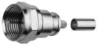 F-Kabelstecker, HDTV, Cr/Cr, 75 Ohm G4 (RG-179B/U)...
