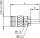 N-Kabelbuchse Cr 50 Ohm TA G5 (RG-223/U), RG-142B/U (Telegärtner J01021H0097)
