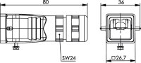 STX V5 Steckergehäuse M Metall (Telegärtner H86010A0001)