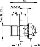 EINBAUADAPTER SMA(f) / U.FL(m) 50 Ohm Tribor...