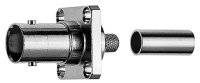 BNC-Kabelbuchse mit Flansch 50 Ohm G1 (RG-58C/U,BELDEN...