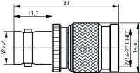 Adapter BNC-TNC (F-M) 305 (Telegärtner J01019B0000)